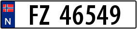 Truck License Plate